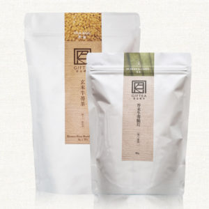 玄米牛蒡茶包30入+芥末脆片80G【恩品禮茶】