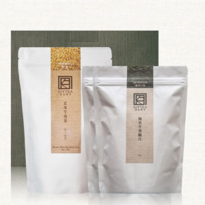 玄米牛蒡茶包30入+海苔脆片80g*2【恩品禮茶】