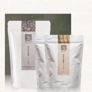 黑豆牛蒡茶包30入+原味脆片80g*2【恩品禮茶】